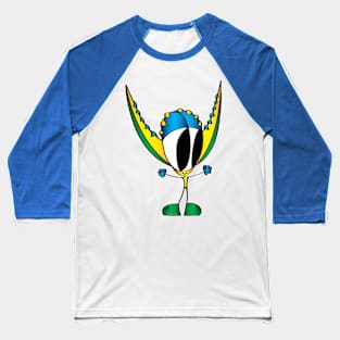 Funny Cartoon Character Baseball T-Shirt